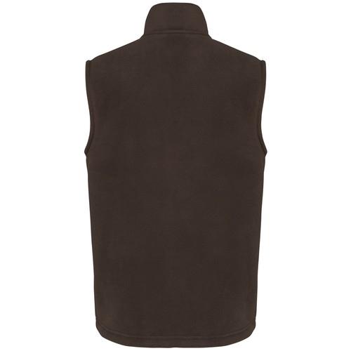 Unisex fleece bodywarmer with sherpa inner