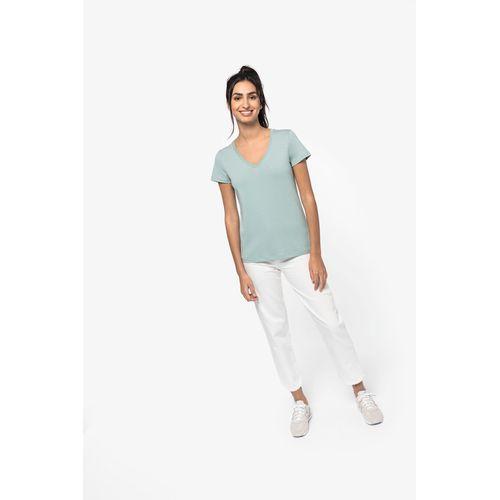 Eco-friendly ladies’ V-neck t-shirt