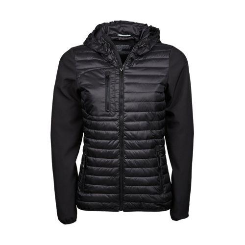 Ladies` Hooded Crossover Jacket