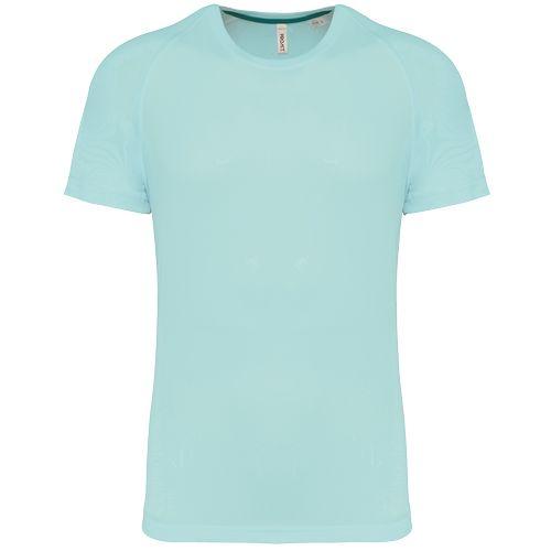 Men's recycled round neck sports T-shirt