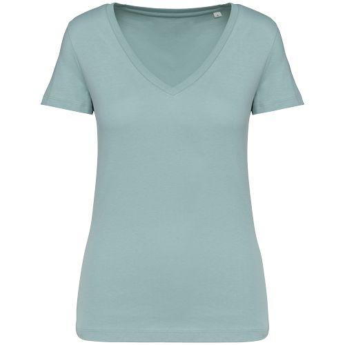 Eco-friendly ladies’ V-neck t-shirt