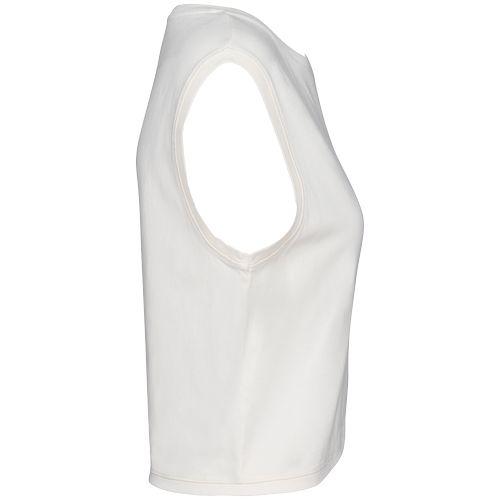 Eco-friendly ladies’ sleeveless crop t-shirt