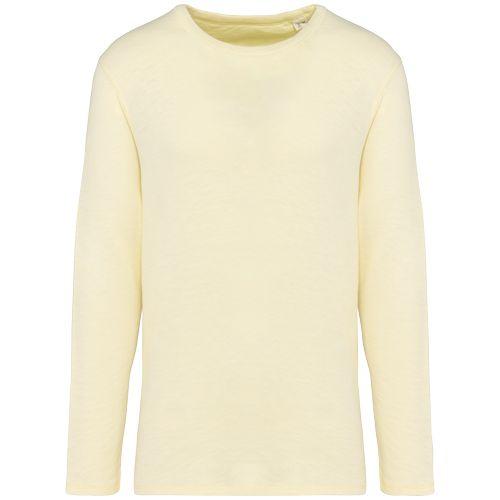 Sweat-shirt écoresponsable à col rond délavé French Terry unisexe