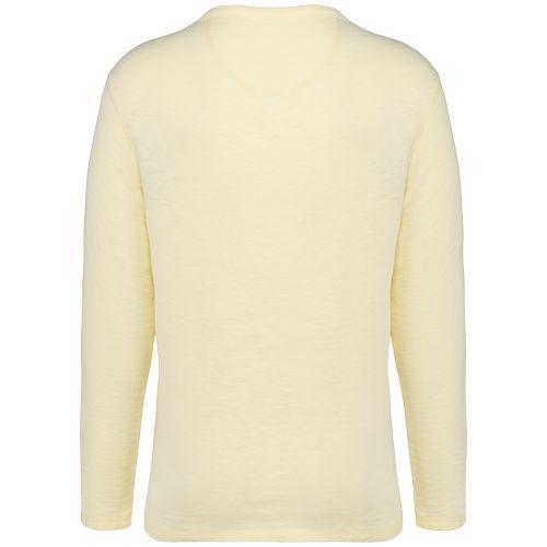 Sweat-shirt écoresponsable à col rond délavé French Terry unisexe