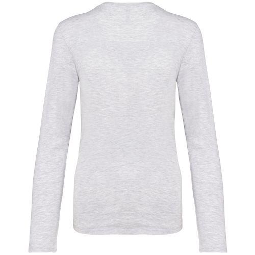 Ladies' long-sleeved crew neck T-shirt
