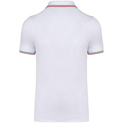 Polo maille piquée manches courtes homme