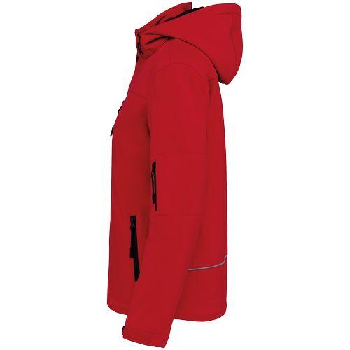 Ladies’ hooded softshell lined parka