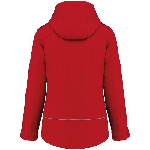 Ladies’ hooded softshell lined parka