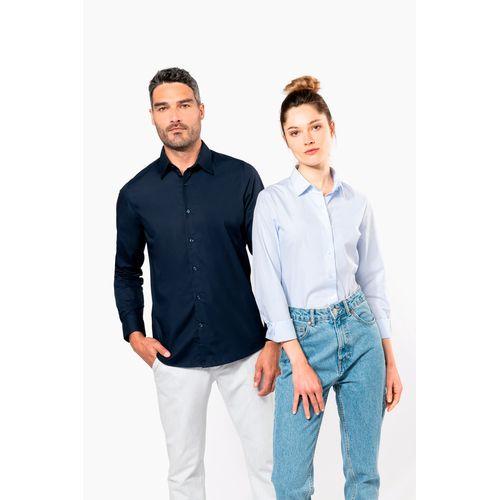 Chemise popeline manches longues homme