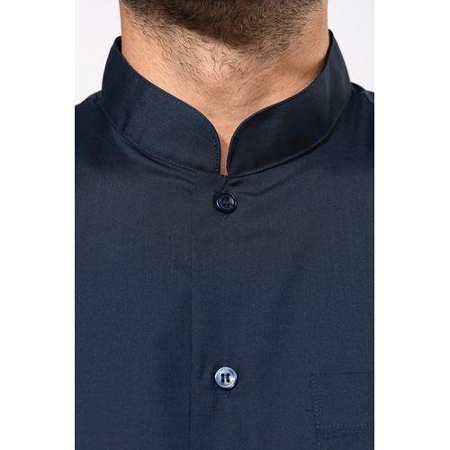 Chemise col mao manches longues