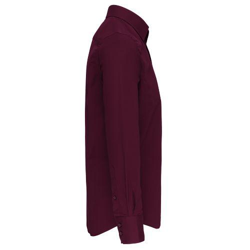 Chemise coton / élasthanne manches longues homme