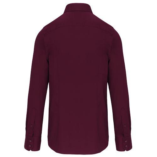 Chemise coton / élasthanne manches longues homme