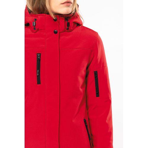 Ladies’ hooded softshell lined parka