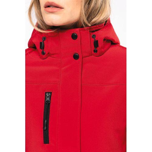 Ladies’ hooded softshell lined parka