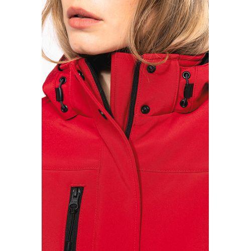 Ladies’ hooded softshell lined parka