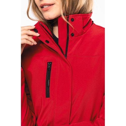 Ladies’ hooded softshell lined parka