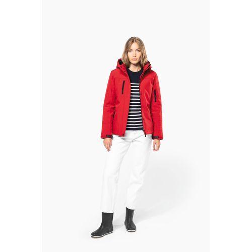 Ladies’ hooded softshell lined parka