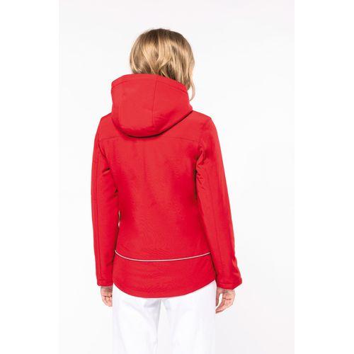 Ladies’ hooded softshell lined parka