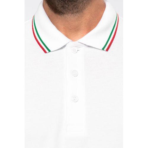 Polo maille piquée manches courtes homme