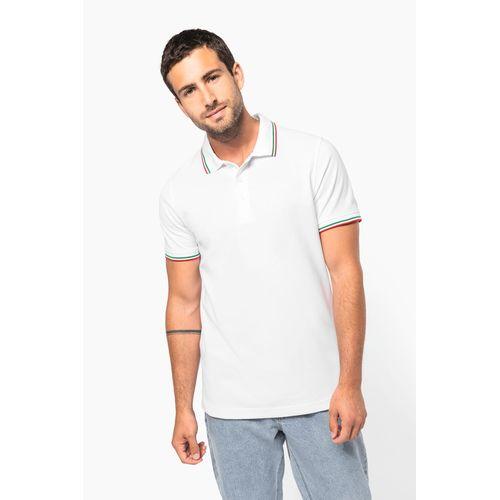 Polo maille piquée manches courtes homme