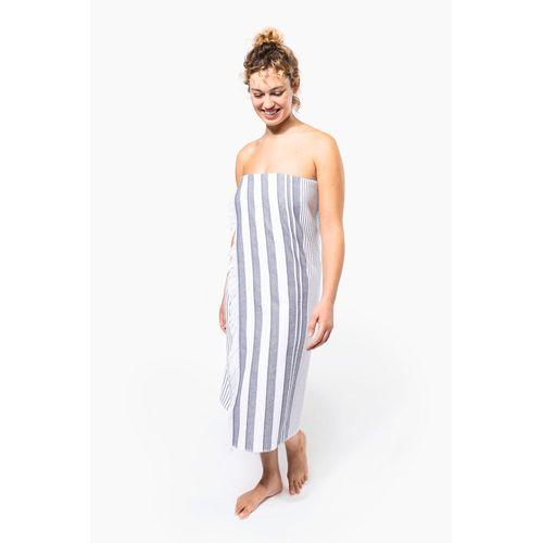 Fouta rayée avec franges