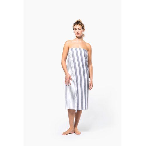 Fouta rayée avec franges