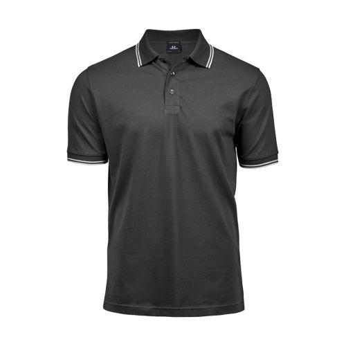 Luxury Stripe Stretch Polo