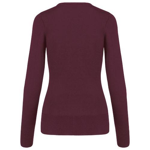 Pull col V femme