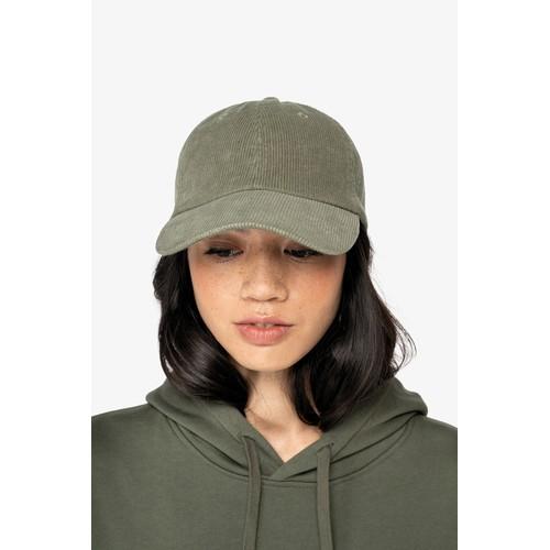 Casquette écoresponsable en velours côtelé 6 panneaux unisexe