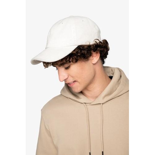 Casquette écoresponsable en velours côtelé 6 panneaux unisexe