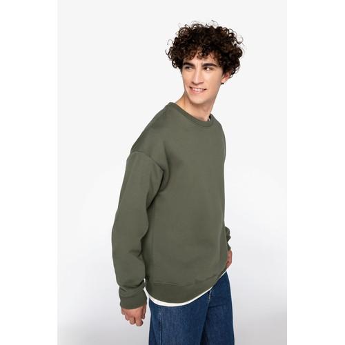 Eco-friendly unisex oversized round neck sweatshirt