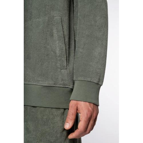 Sweat-shirt écoresponsable en éponge zippé à capuche homme