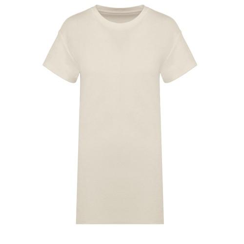 Robe t-shirt écoresponsable en éponge à épaules tombantes femme