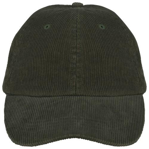 Casquette écoresponsable en velours côtelé 6 panneaux unisexe