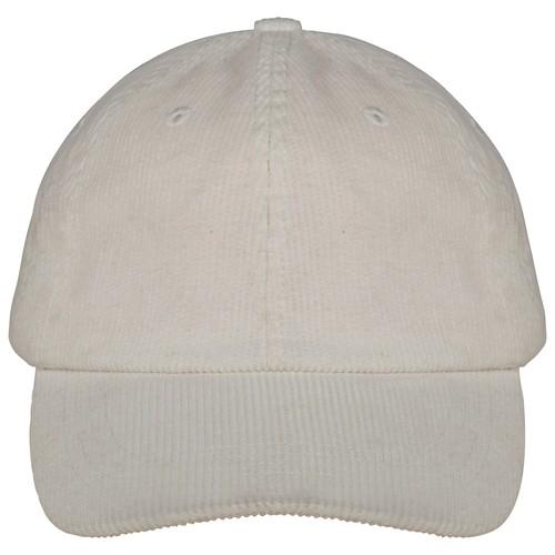 Casquette écoresponsable en velours côtelé 6 panneaux unisexe
