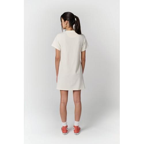 Robe t-shirt écoresponsable en éponge à épaules tombantes femme
