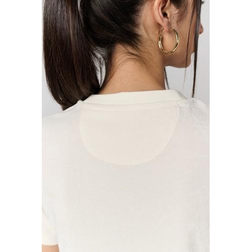 Robe t-shirt écoresponsable en éponge à épaules tombantes femme