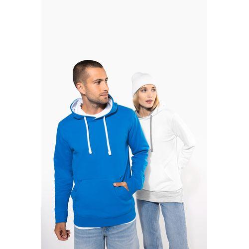 Sweat-shirt capuche contrastée homme