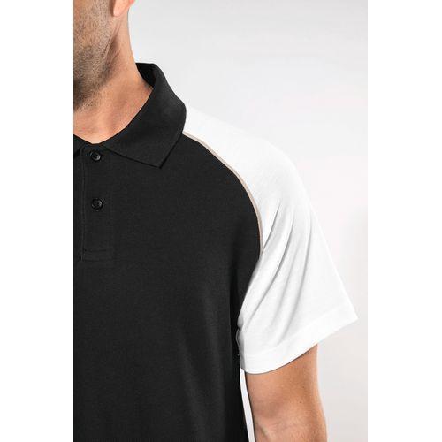 Polo baseball manches courtes