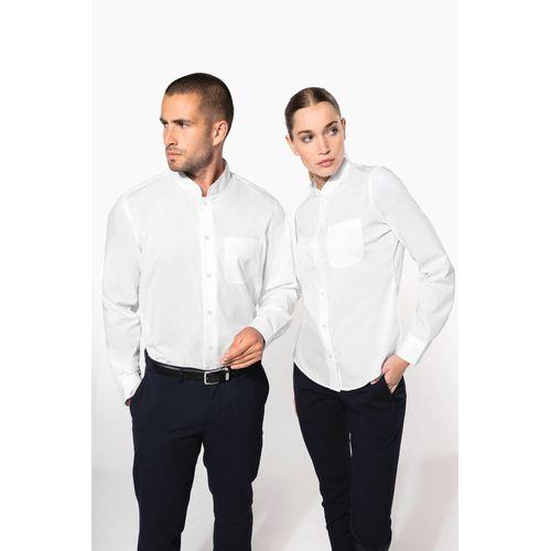 Chemise col mao manches longues