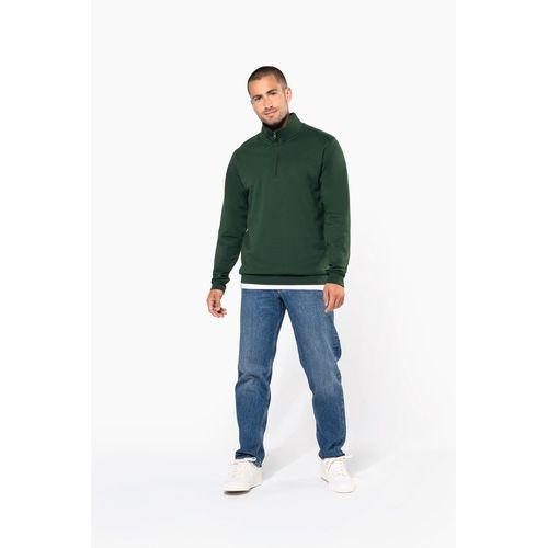 Zip neck sweatshirt