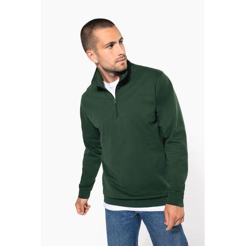 Zip neck sweatshirt