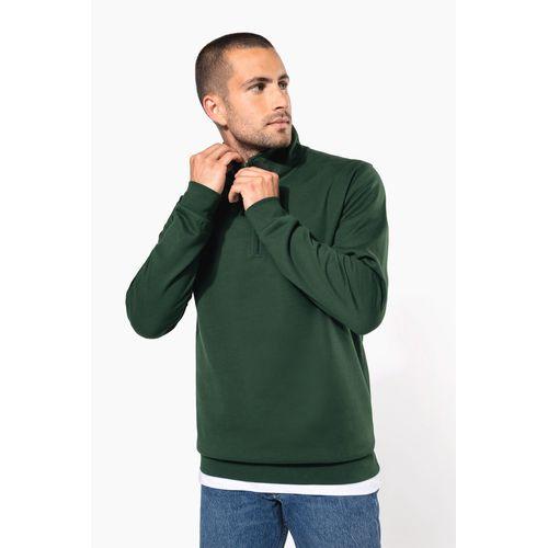 Zip neck sweatshirt