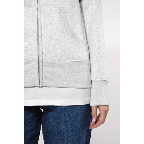 Sweat-shirt zippé capuche femme