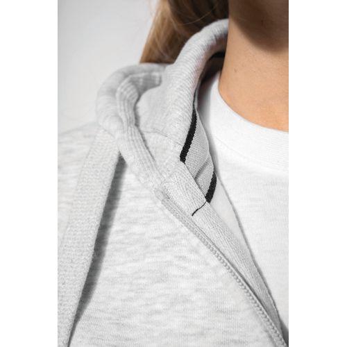 Sweat-shirt zippé capuche femme