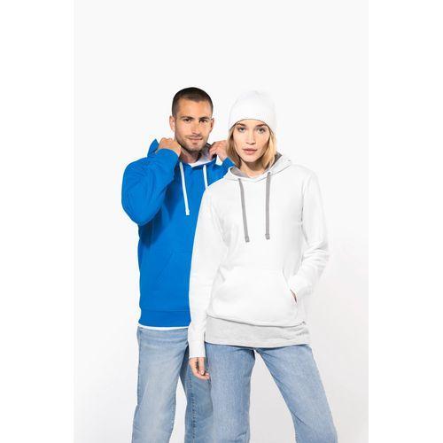 Sweat-shirt capuche contrastée homme