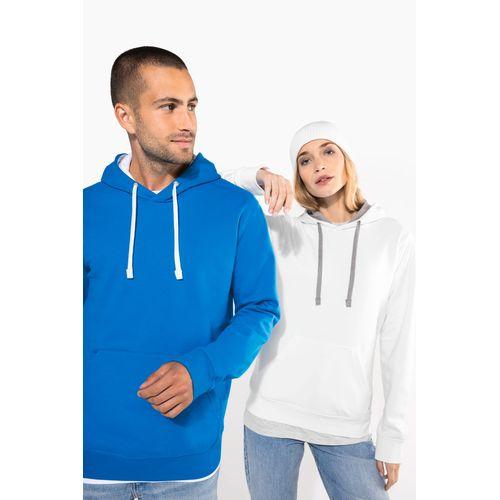Sweat-shirt capuche contrastée homme