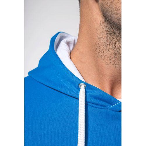 Sweat-shirt capuche contrastée homme