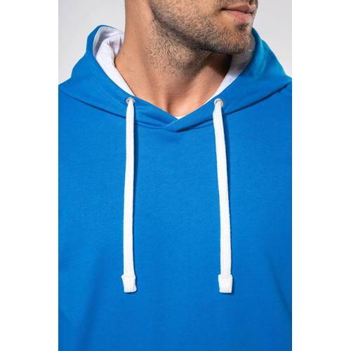 Sweat-shirt capuche contrastée homme