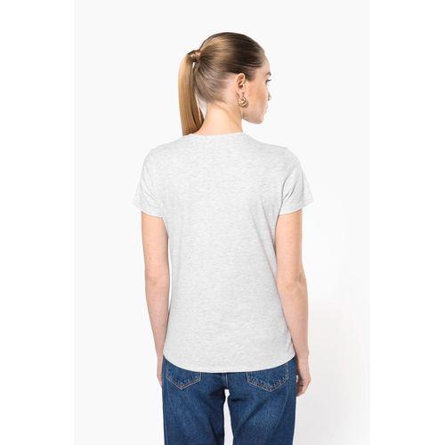 Ladies' short-sleeved V-neck T-shirt
